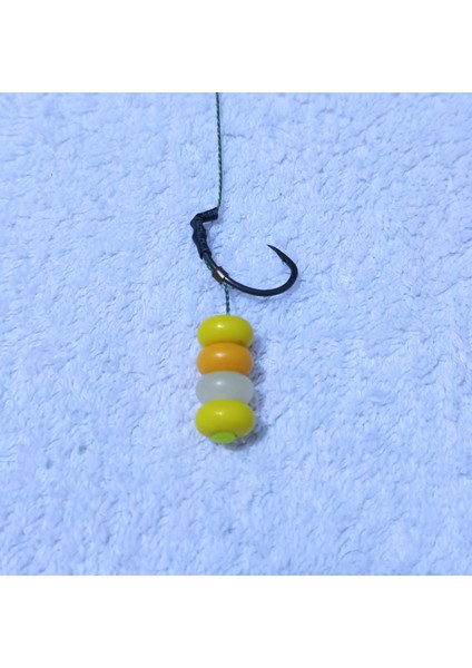 5 Adet Küspe Telli Karışık Renkli Hacı Boncuk'lu Sazan Rig Takımı fiyatları