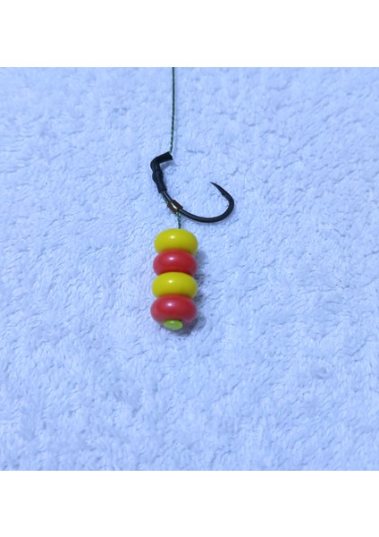 5 Adet Küspe Telli Karışık Renkli Hacı Boncuk'lu Sazan Rig Takımı fırsatları