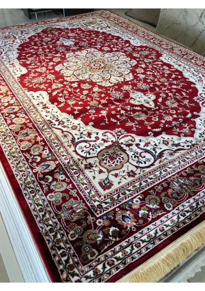 Asaryün Halı Ipek H3864 Bordo Ipeksi Geleneksel Renkli Göbekli Klasik Desen Salon Halısı Modern fiyatları