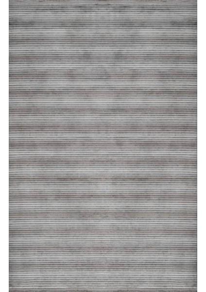 Cool Kilim 402 Gri Yeni Koleksiyon Hav Vermez Kaymaz Yıkanabilir Halı Modern Tek Renk Tozumaz