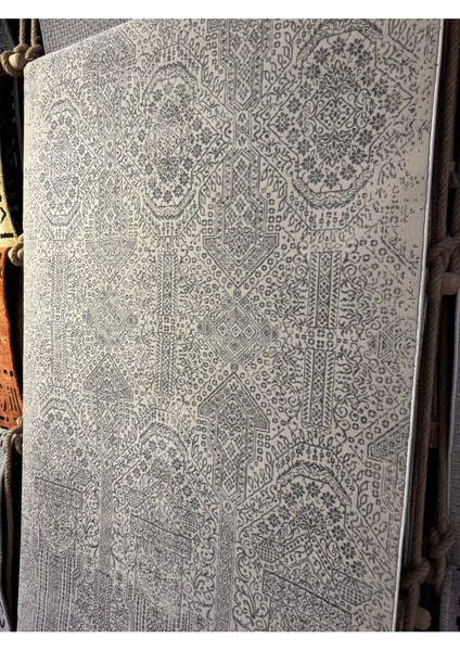 Seri Sonu Kalın Halı Üst Kalite Yün Akrilik Kampanyalı Fırsat Ürünü Kilim Desen Gri Renk 100 x 200