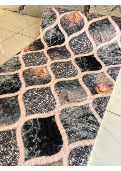 Kabartmalı Halı Dokusunda Jel Kaymaz Taban Yıkanabilir Kesme Yolluk Üst Kalite Vintage Modern Desen fiyatları