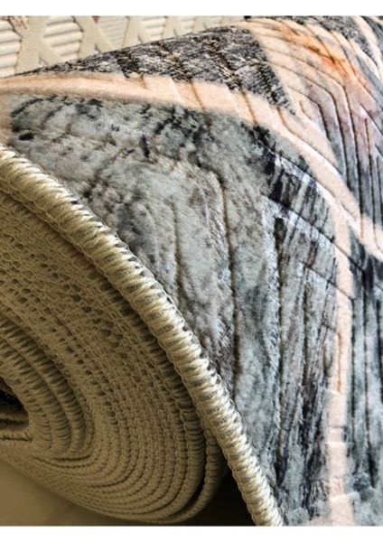 Kabartmalı Halı Dokusunda Jel Kaymaz Taban Yıkanabilir Kesme Yolluk Üst Kalite Vintage Modern Desen fırsatları