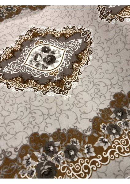 Aksu Jel Kaymaz Taban Yıkanabilir Yumuşak Yüzey Kesme Yolluk Üst Kalite Göbekli Klasik Desen