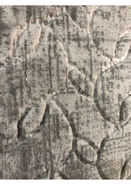 Merinos Kabartmalı Keçeli Jel Kaymaz Taban Yıkanabilir Yumuşak Halı Üst Kalite Düz Renk Gri fırsatları