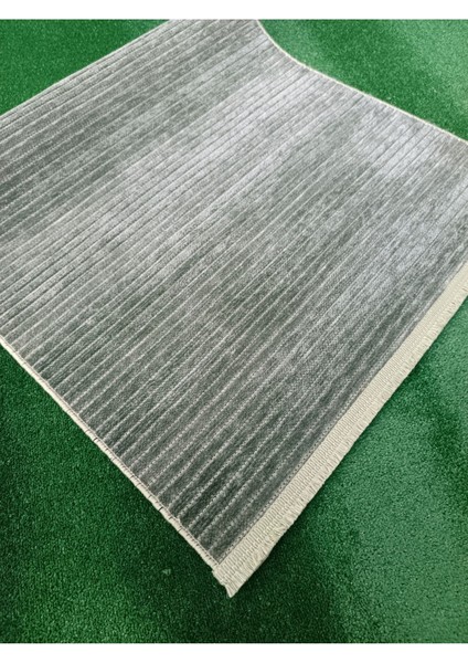 Cool Kilim 402 Yeşil Yeni Koleksiyon Hav Vermez Kaymaz Yıkanabilir Halı Modern Tek Renk Tozumaz modelleri