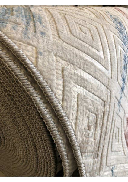 Kabartmalı Halı Dokusunda Jel Kaymaz Taban Yıkanabilir Kesme Yolluk Üst Kalite Vintage Modern Desen fırsatları