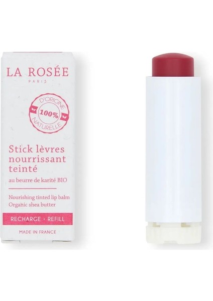 La Rosee Paris Besleyici Renkli Dudak Balsamı Yedeği Organik Shea Yağı Içeren - 4,5