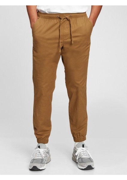 Erkek Kahverengi GapFlex Slim Jogger Pantolon
