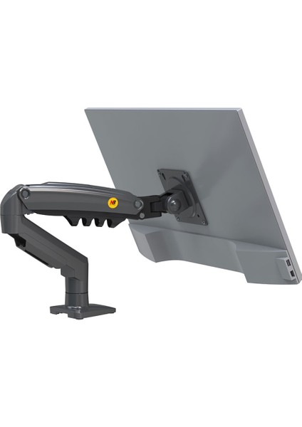 North Bayou F80 17"-30" Amortisörlü 2-9 kg Monitör Standı Yeni Tasarım 2025 Gray Edition