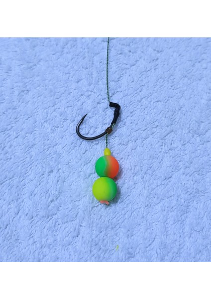 5 Adet Yemlik Yaylı Gökkuşağı Boncuk'lu Sazan Takımı modelleri