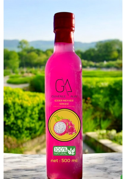 Doğal Ev Yapımı Ejder Meyvesi Sirkesi 500 ml