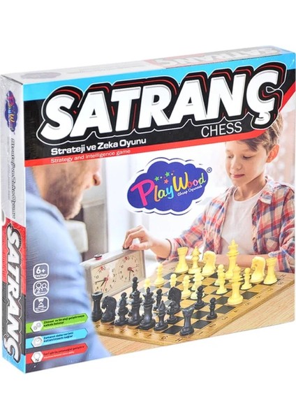 Kutuda Ahşap Satranç Oyunu