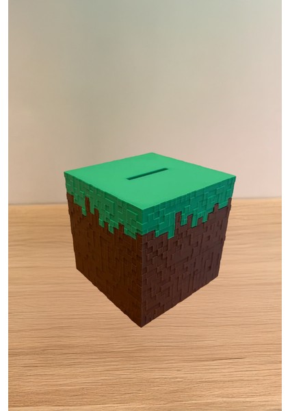 Mek Minecraft Blok Tasarımlı Kumbara