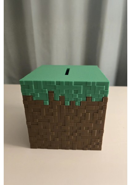 Mek Minecraft Blok Tasarımlı Kumbara