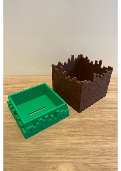 Mek Minecraft Blok Tasarımlı Kumbara