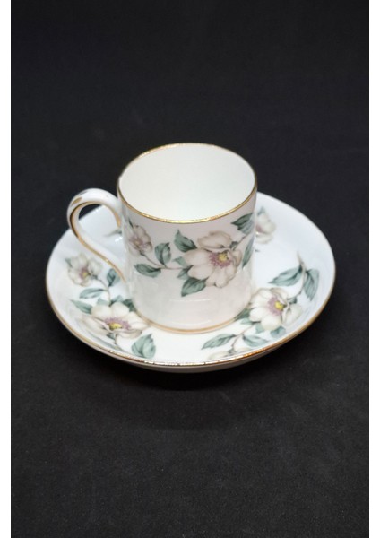 Crown Fine Bone China Vintage Kahve Fincanı 2 Parça 80 ml