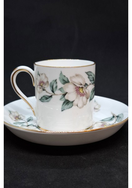 Crown Fine Bone China Vintage Kahve Fincanı 2 Parça 80 ml