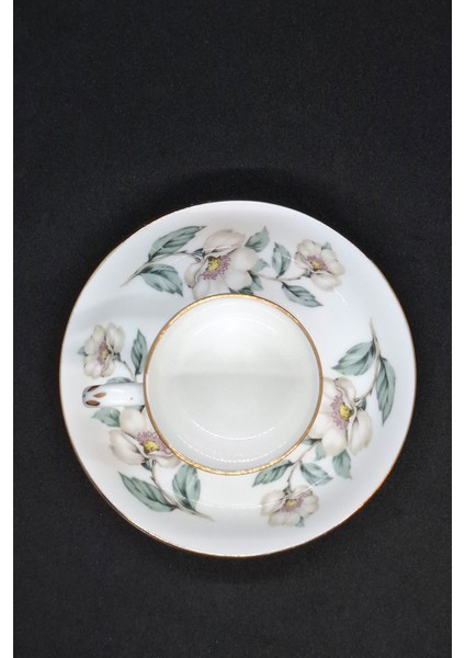 Crown Fine Bone China Vintage Kahve Fincanı 2 Parça 80 ml