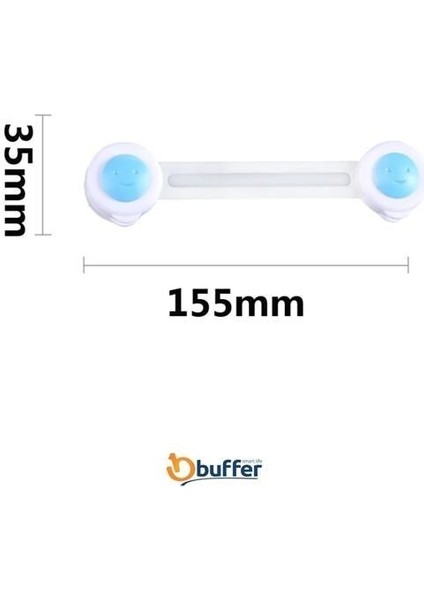 Buffer® Bebek ve Çocuklar Için Dolap Çekmece Emniyet Güvenlik Kilidi