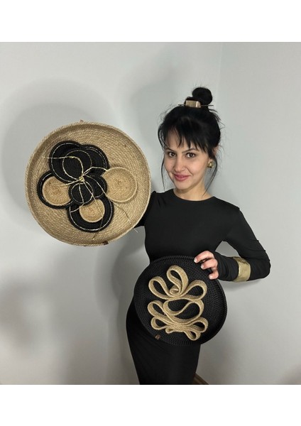 2'li Dekoratif Duvar Tabağı, Bohem Duvar Tabağı, Afrikan Duvar Tabağı, Dekoratif Duvar Aksesuarı, 3D Boyutlu Duvar Dekoru