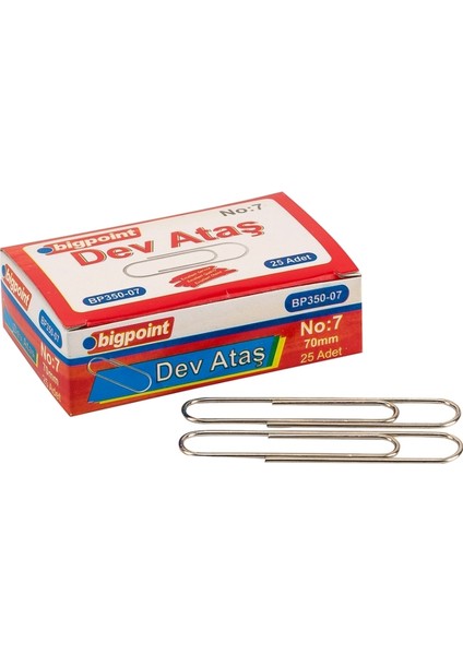 | Nikel Ataş No:7 (70MM), Oksitlenme Önleyici Nikel Kaplama Roket Tipi Ataş, No: 7, 70 mm