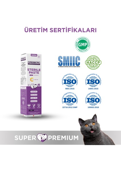 Sterilised Süper Premium Malt ve Vitamin Macun 100gr (Kısır Kedi Malt & Vitamin)
