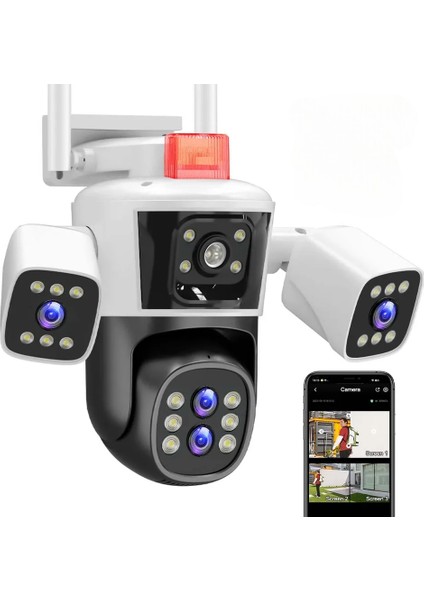 4 Kameralı 10X Hibrit Zoom Zoom Yeni Nesil Wifi Ptz Kamera