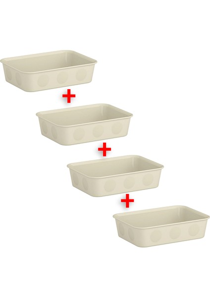 4 Adet Dolap Içi Düzenleyici Kutular 15 x 20 x 5 cm Ikea 4'lü Set Organizer Çekmece Içi Takı Saklama