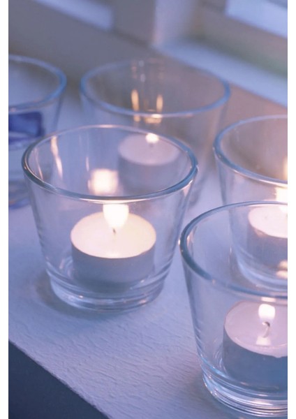 Vera 4 Adet Tealight Mumluk - Drajelik - Kahve Yanı Sunumluk ve Kahvaltı Sunumluğu