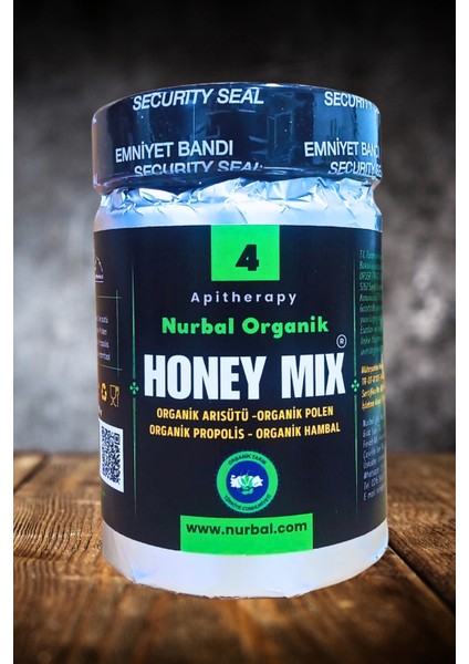 Honey Mix 4 - Organik Arısütü Polen Propolis Bal
