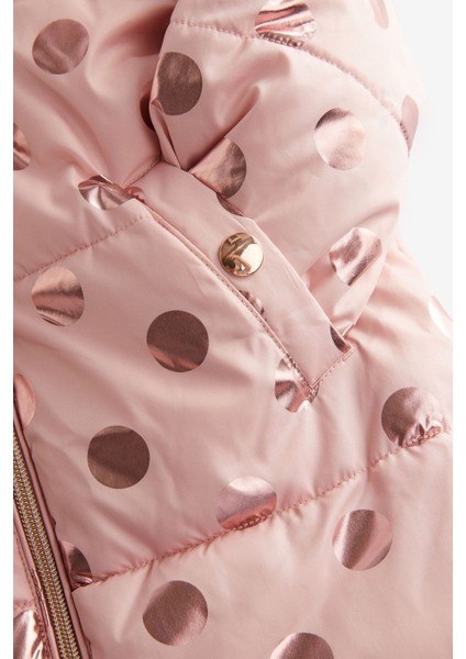 Pink Tam Polar Astarlı Suya Dayanıklı Kar Tulumu