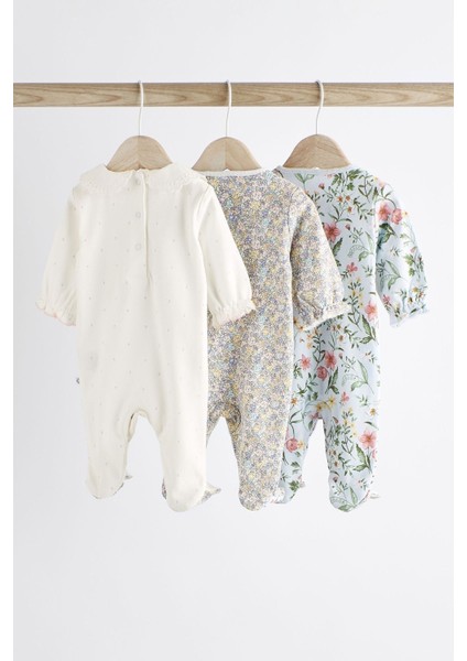 % 100 Pamuklu Beyaz Ördek Desenli 3’lü Tulum Set fiyatları