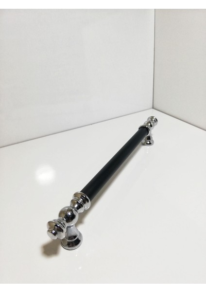 Siyah-Gümüş Boru Kulp 10'lu 160 mm