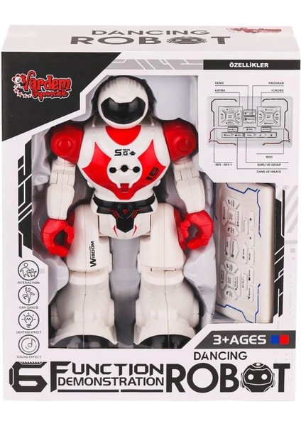 Nessiworld GGE-606-29 Kumandalı Işıklı Dansçı Interaktif Robot -Vardem Oyuncak