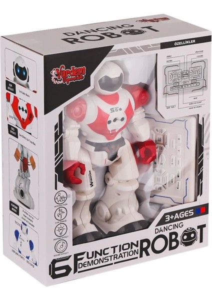 Nessiworld GGE-606-29 Kumandalı Işıklı Dansçı Interaktif Robot -Vardem Oyuncak