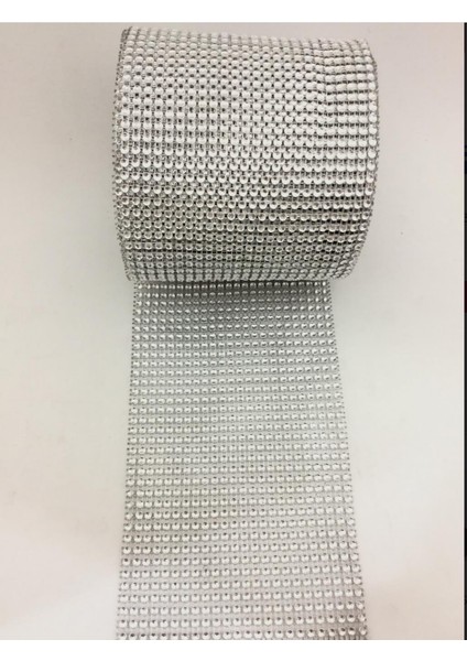 Gümüş Stras Çukur 24'Lü Şerit 1 Mt