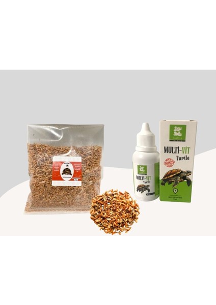 Kaplumbağalar İçin Gammarus Karides 50gr + Kaplumbağalar İçin Multivitamin 50ml
