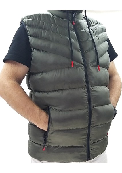 Haki Kapüşonlu Şişme Yelek fiyatları