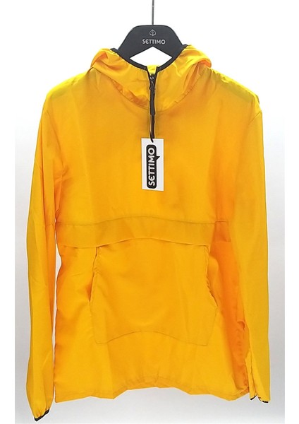 Unısex Hardal Kapüşonlu Yağmurluk. fiyatları