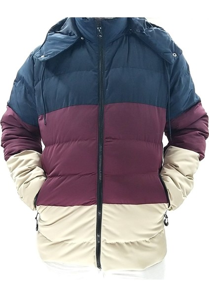 Bordo Kapüşonlu Şişme Mont fırsatları