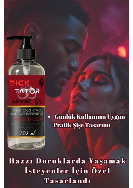 250ml Su Bazlı Kaydırıcı Lubricant Jel – Yapışkanlık Hissiyatı Yok, Kolay Temizlenir, Şeffaf Formül