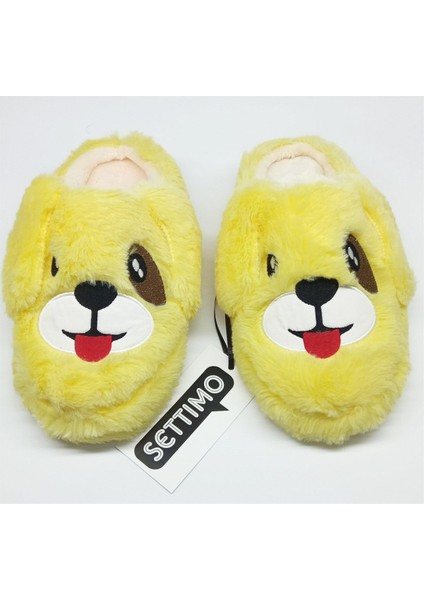 Sarı Köpek Figürlü Panduf Ev Terliği modelleri