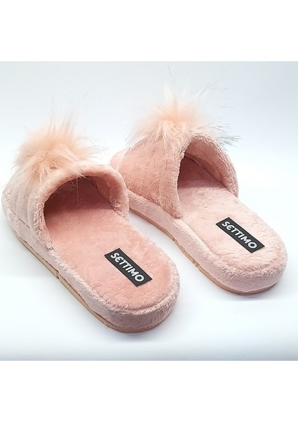 Pudra Peluş Ev Terliği