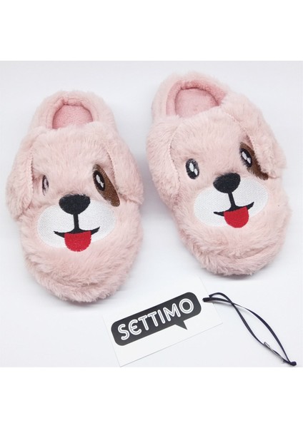 Pembe Köpek Figürlü Panduf Ev Terliği