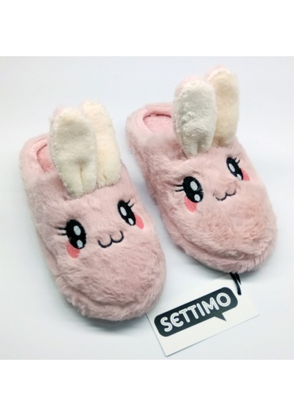 Pembe Tavşan Figürlü Panduf Ev Terliği modelleri