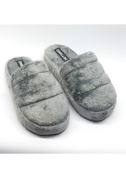 Gri Havlu Ev Terliği