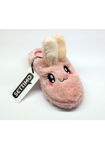 Pembe Tavşan Figürlü Panduf Ev Terliği