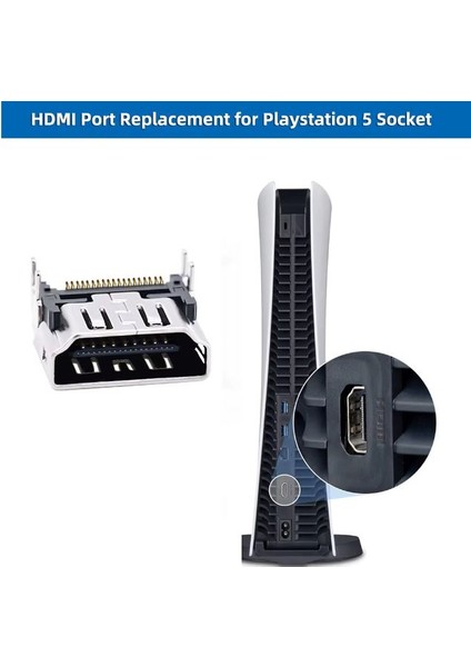 Ps5 Pro/ps5 Slim Cd'li Konsoluna Uygun 1 Adet Orj HDMI Soketi