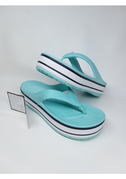 Kadın Mint Beyaz Parmak Arası Terlik